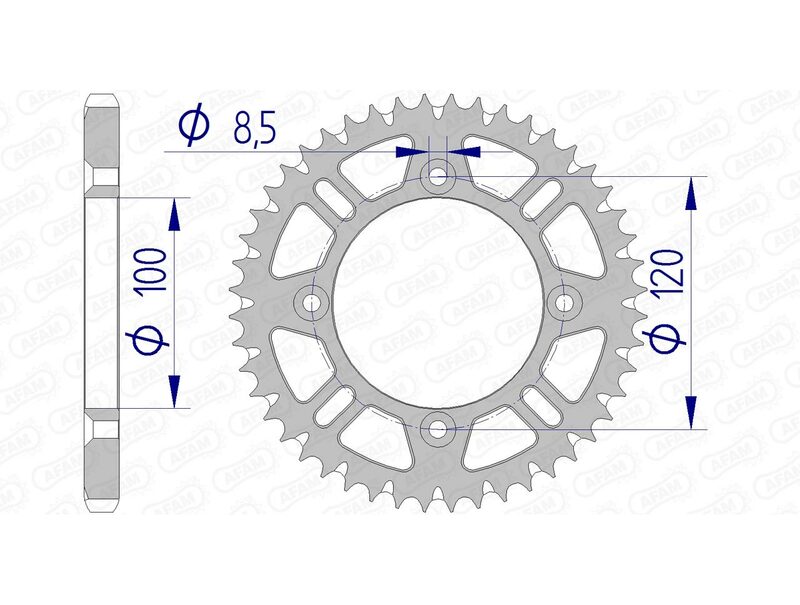 Afam Aluminium Ultra-Licht selbstverpacktes hinteres Spropet 15104-428