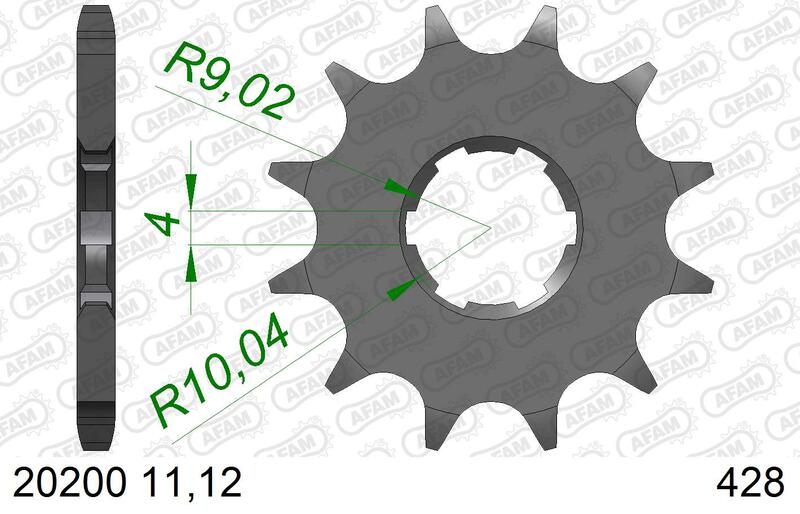 AFAM Steel Standard Front Sprocket 20200 - 428 