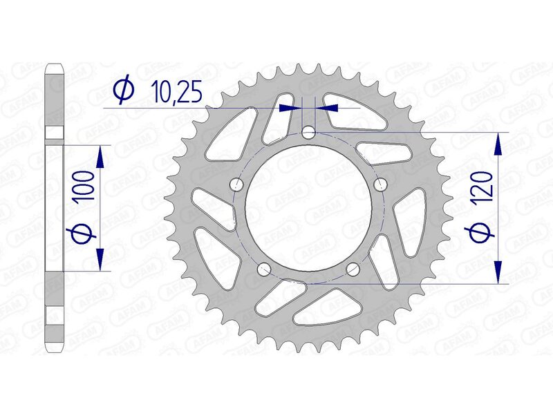 Afam Aluminium Heckrad 36801 - 520