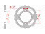 Afam Steel Standard Heckspropet 38200 - 428