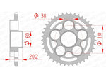 AFAM Steel Standard bakdrev 50614 - 520 för Ducati Monster S2R 800 och Hypermotard 950. Hållbart ståldrev med 520 kedjebredd och exakt passform.