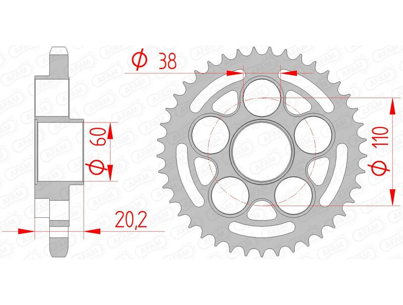 Afam Steel Standard Heckspropet 50800 - 525