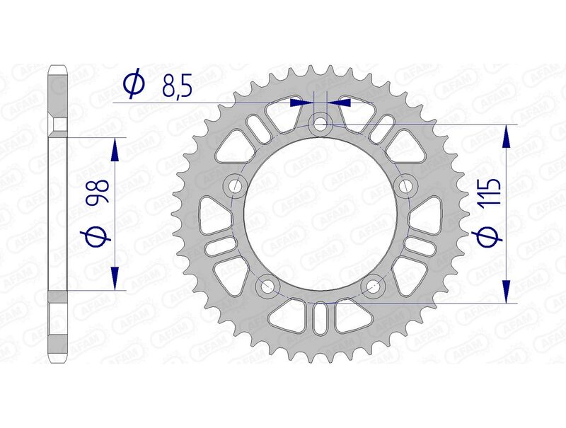 Afam Aluminium Heck gesprochen 72101 - 420