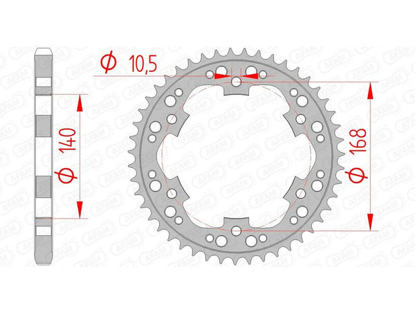 Afam Steel Standard Heckspropet 92635 - 525 92635-41
