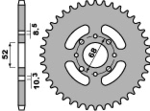 PBR Standard Stahl -Aufbaugeräte 801 - 520 801 38 F.