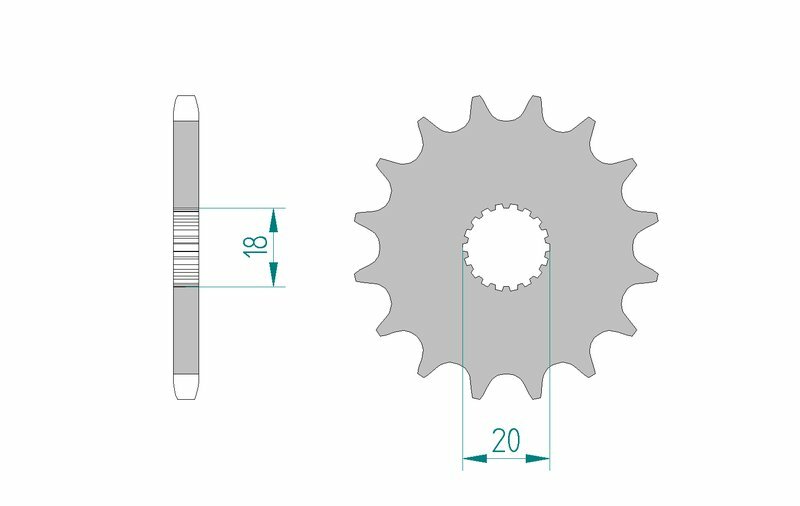 AFAM Stahl Standard Vorderrad 22200 - 428 