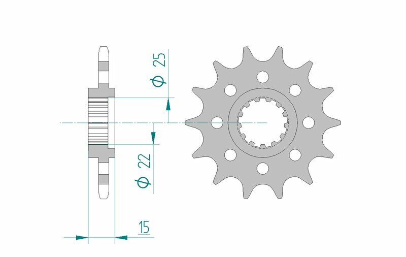 AFAM Steel Standard Front Sprock 24507 - 520