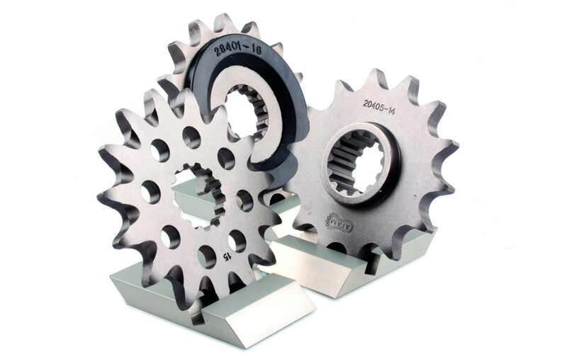 AFAM Steel Standard Front Sprocket 24507 - 520 i en uppsättning med andra kedjehjul. Passar Kawasaki Ninja ZX-6R ZX600F 600 1997.