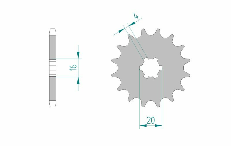 Afam Steel Self -Cleaning -Vorderrad 28200 - 520