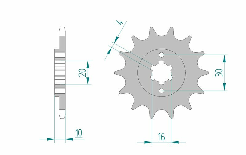 AFAM Stahl Standard Vorderrad 46203 - 520 