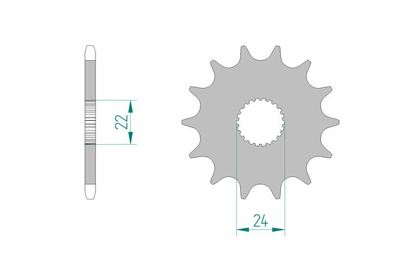 AFAM Stahl Standard Frontzahnrad 61201 - 520 