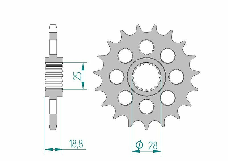 AFAM STAEL -Standard -Vorderrad 61602 - 525