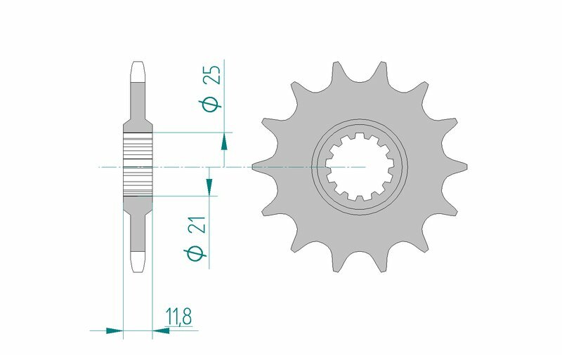 AFAM Steel Standard Front Sprocket 64302 - 520 