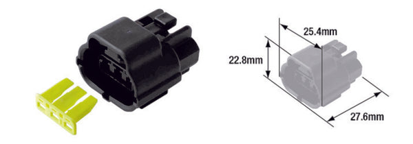 Tourmax wasserdichte weibliche stecker 070 (fra) -3-poly-etp-114