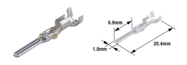 TOURMAX MALE MALE terminal Pin Typ 070 (FRA)-BRASS-50-PACK-ETP-64