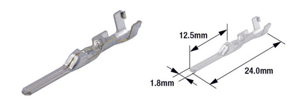 TOURMAX MALE MALE terminal Pin Typ 070 (Fry)-BRASS-50-PACK-ETP-72