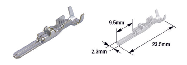 TOURMAX MALE MALE terminal Pin Typ 090 (FRW)-BRASS-50-PACK-ETP-55