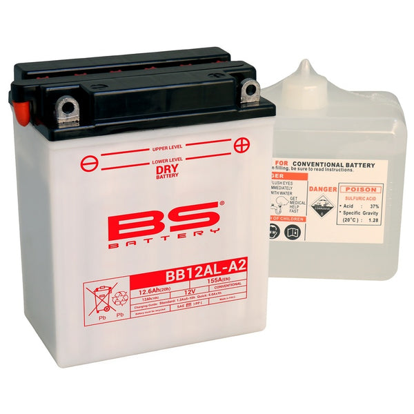 BS Batterie Hochleistungsbatterie mit Säurepaket - BB12AL-A2 