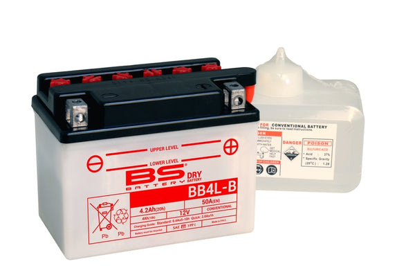 BS Battery Hochleistungsbatterie mit Syrapack - BB4L-B 