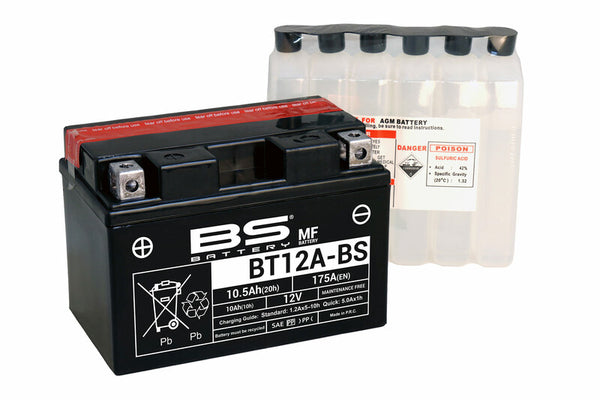 BS Batterie wartungsfreies Batterie mit Säurepack - BT12A-BS 
