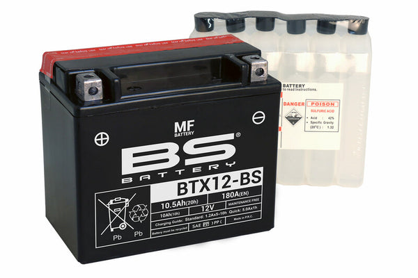 BS Batterie wartungsfreies Batterie mit Säurepack - BTX12-BS 