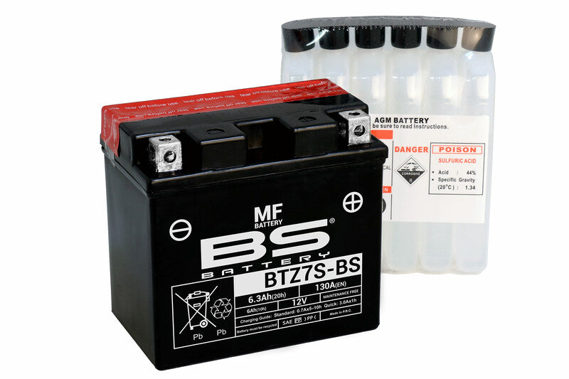 BS Battery Battery Maintenance Free With Acid Pack - BTZ7S -B