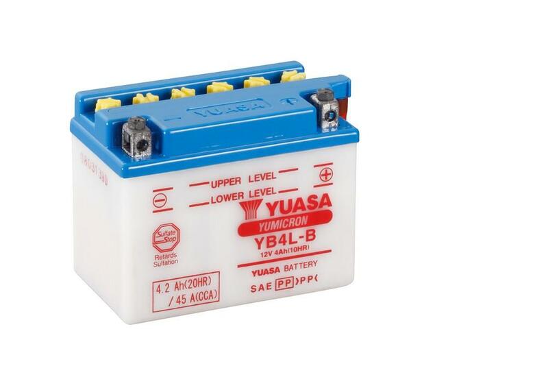 Yuasa -Batterie konventionell mit Säurepaket - YB4L -B