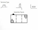 Yuasa -Batterie konventionell ohne Säurepack - 6N11-2D