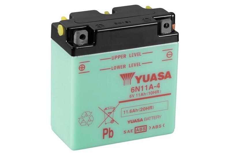 Yuasa herkömmliche Batterie ohne Säurepakete - 6n11a -4