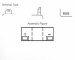 Yuasa -Batterie konventionell ohne Säurepaket - 6n11a -4