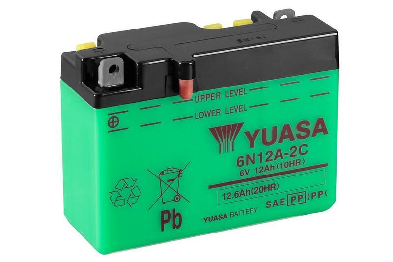 Yuasa-Batterie konventionell ohne Säurepack-6N12A-2C/B54-6