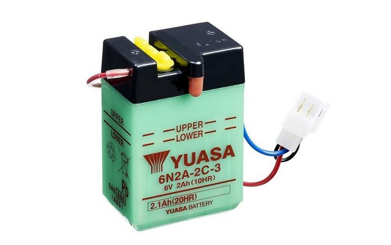 Yuasa herkömmliche Batterie ohne Säurepaket-6N2A-2C-3