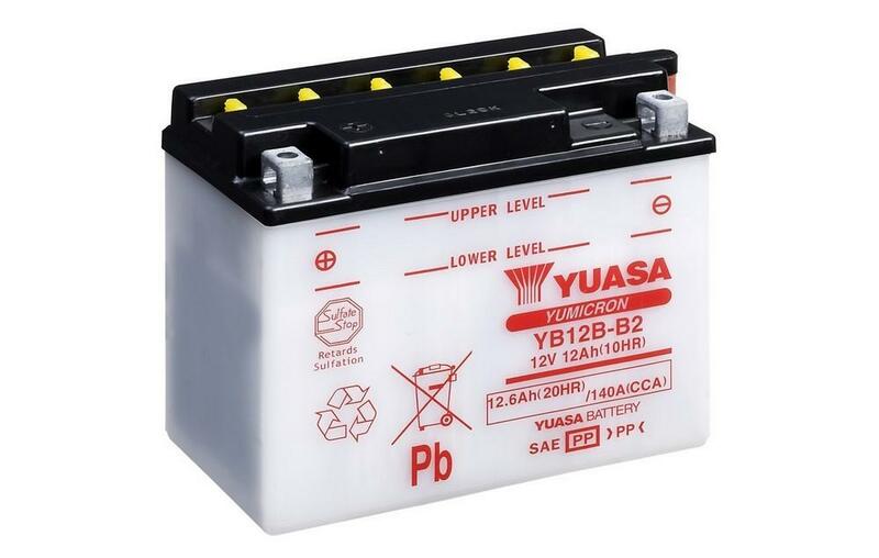 Yuasa conventional battery without acid package - YB12B -B2