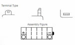 Yuasa -Batterie konventionell ohne Säurepaket - YB9 -B