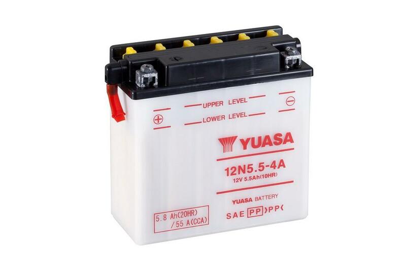 Yuasa -Batterie konventionell ohne Säurepaket - 12n5,5-4a