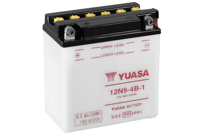 Yuasa-Batterie konventionell ohne Säurepack-12N9-4b-1