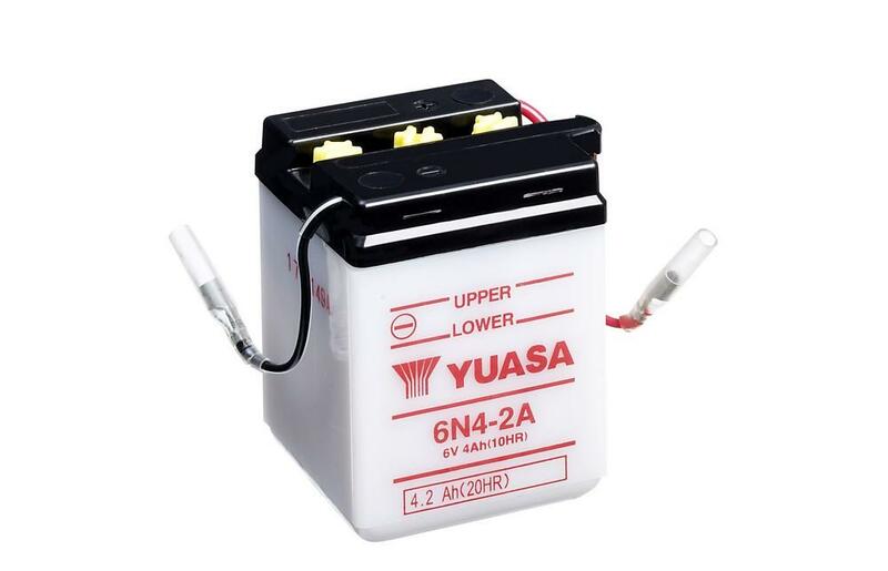 Yuasa herkömmliche Batterie ohne Säurepakete - 6N4-2A