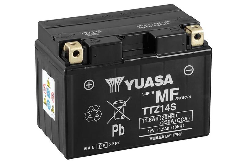 Yuasa -Wartung - freier Batterie mit Säurepaket - TTZ14s