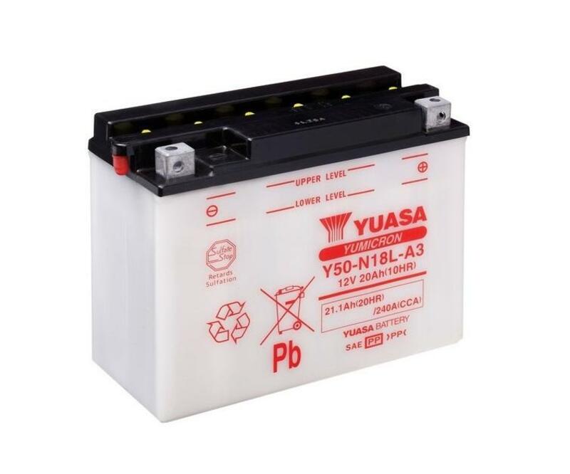 Yuasa-Batterie konventionell ohne Säurepack-y50 N18L-A3