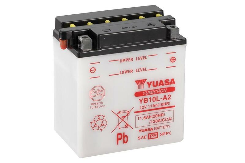 Yuasa -Batterie konventionell ohne Säurepaket - YB10L -a2