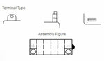 Yuasa Battery Conventional Without Acid Pack - YB12A -B