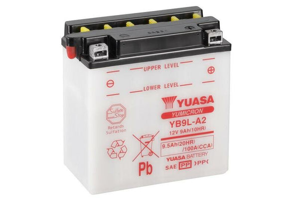 YUASA konventionelle Batterie ohne Säurepaket - YB9L-A2 