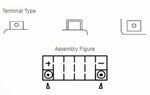 Yuasa -Wartung -freier Batterie mit Säurepaket -YT12A -B