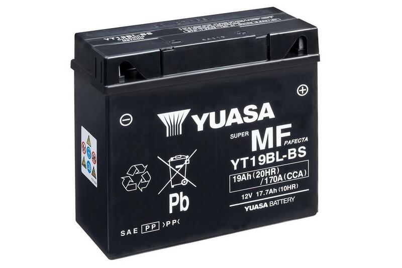 Yuasa Batterie Wartung kostenlos mit Säurepaket - YT19BL -B