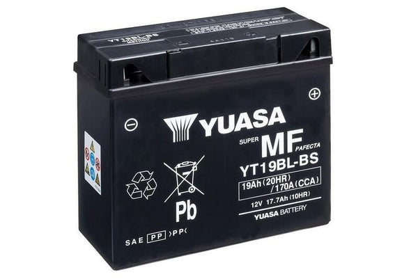 YUASA wartungsfreie Batterie mit Säurepaket - YT19BL-BS 