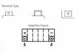 Yuasa -Wartung -freier Batterie mit Säurepaket -YT9B -B