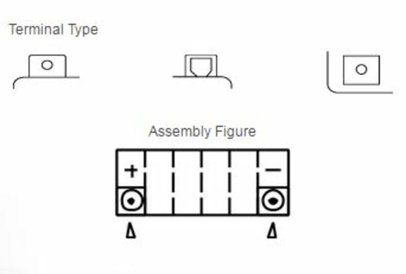 Yuasa -Wartung -freier Batterie mit Säurepaket -YTX14 -B