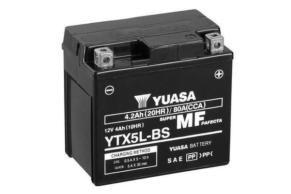 YUASA wartungsfreie Batterie mit Säurepaket - YTX5L-BS 