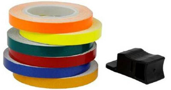 V Teile Rand Aufkleber - 6 m x 7 mm - Neongelb - P9C990034b