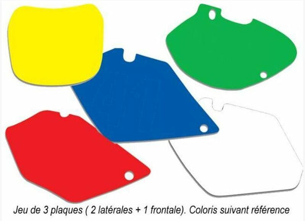 Blackbird Plattenaufkleber weiß Yamaha YZ125/250 3224/000005